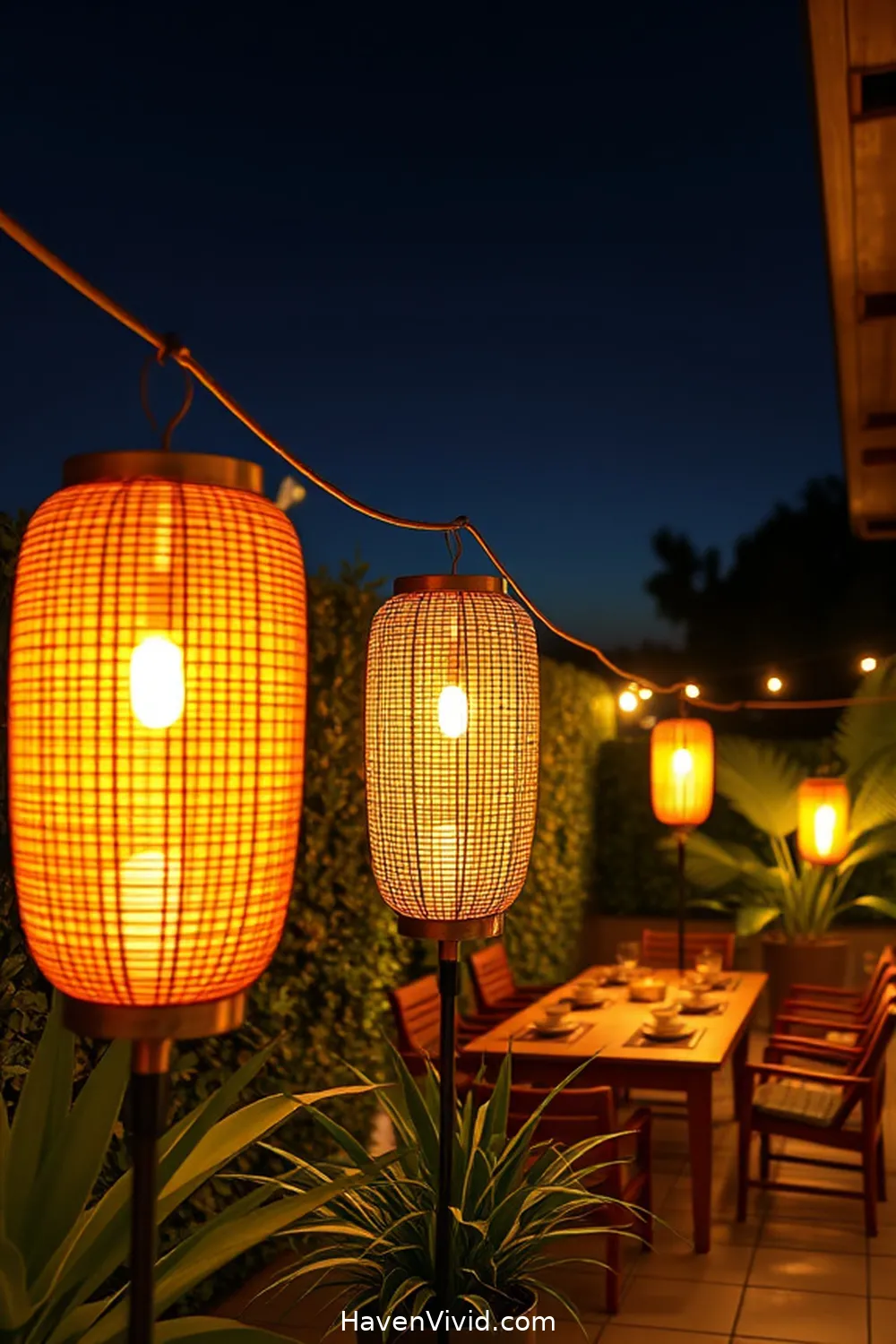 10 Artistic Ways of Using Bamboo in Outdoor Patio Spaces 5 Bamboo Lighting: Illuminating Your Patio With Style for 10 Artistic Ways of Using Bamboo in Outdoor Patio Spaces