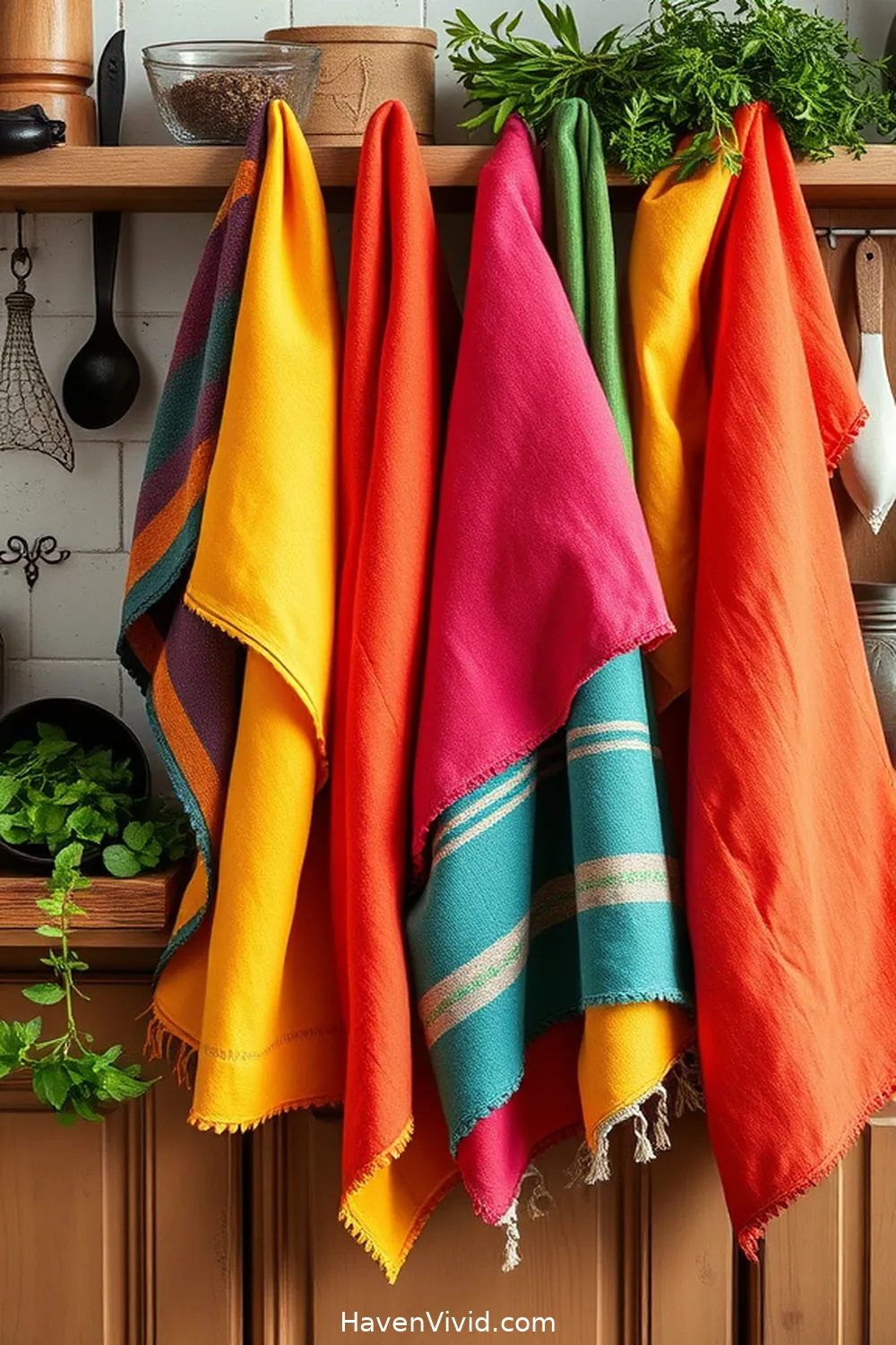 10 Artistic Ways to Decorate Kitchen Spaces Using Upcycled Fabric 8 Upcycle Old Towels Into Dishcloths for 10 Artistic Ways to Decorate Kitchen Spaces Using Upcycled Fabric