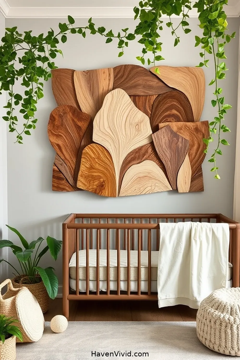 10 Chic Ways for a Glamorous Nursery Lifestyle Using Reclaimed Materials 5 Creative Wall Art From Reclaimed Wood for 10 Chic Ways for a Glamorous Nursery Lifestyle Using Reclaimed Materials