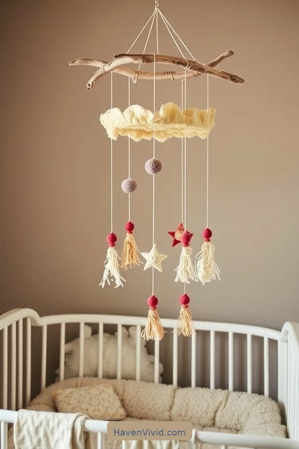 10 Chic Ways for a Glamorous Nursery Lifestyle Using Reclaimed Materials 7 DIY Mobile From Salvaged Materials for 10 Chic Ways for a Glamorous Nursery Lifestyle Using Reclaimed Materials