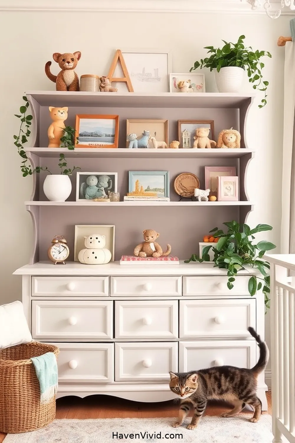 10 Chic Ways for a Glamorous Nursery Lifestyle Using Reclaimed Materials 4 Repurposed Shelving for Storage Solutions for 10 Chic Ways for a Glamorous Nursery Lifestyle Using Reclaimed Materials