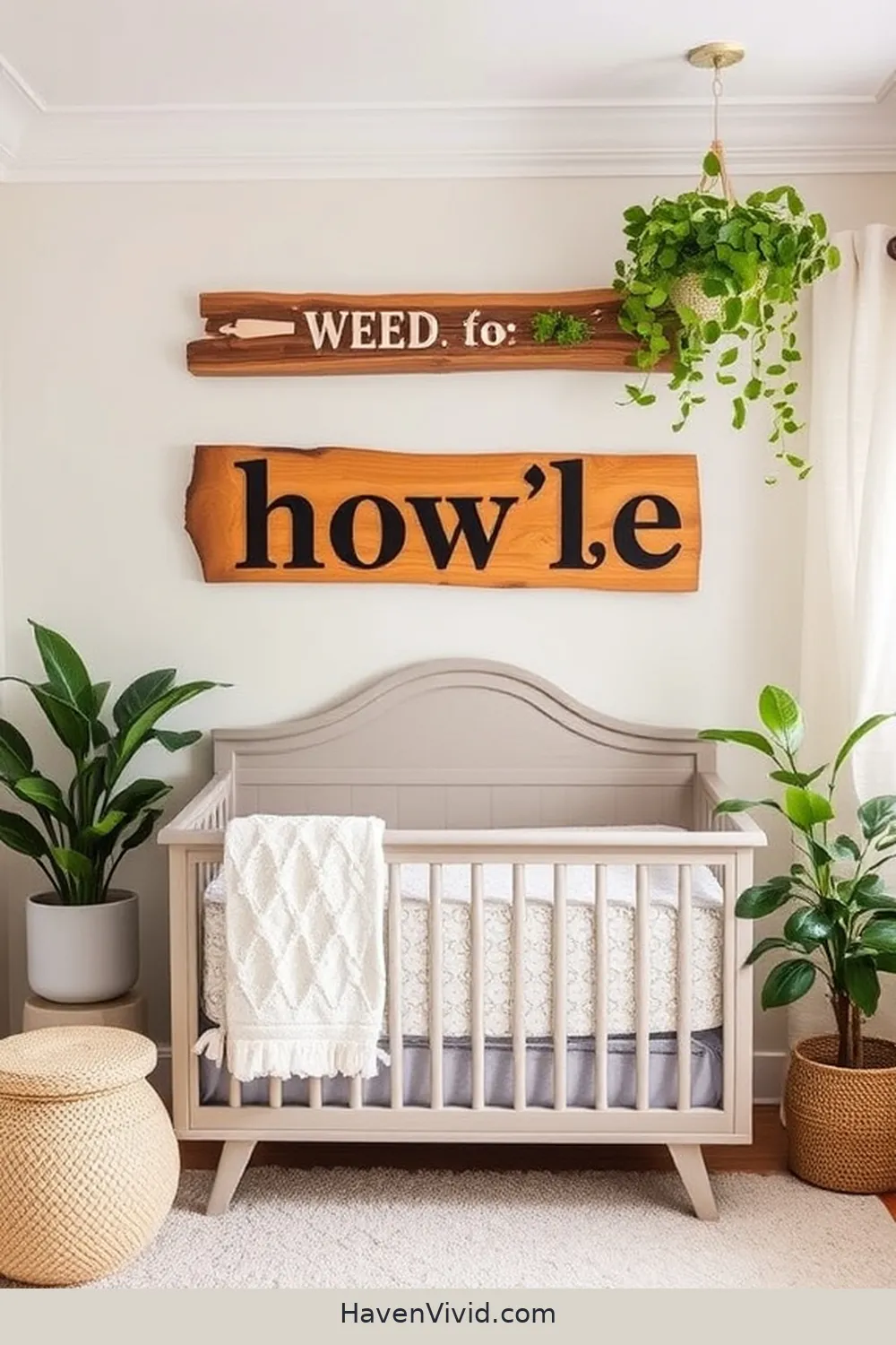 10 Chic Ways to Create a Glamorous Nursery Using Recycled Wood 10 Customized Wood Name Sign for 10 Chic Ways to Create a Glamorous Nursery Using Recycled Wood