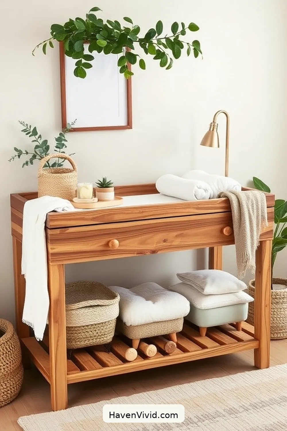 10 Chic Ways to Create a Glamorous Nursery Using Recycled Wood 7 Eco-Friendly Wood Changing Table for 10 Chic Ways to Create a Glamorous Nursery Using Recycled Wood