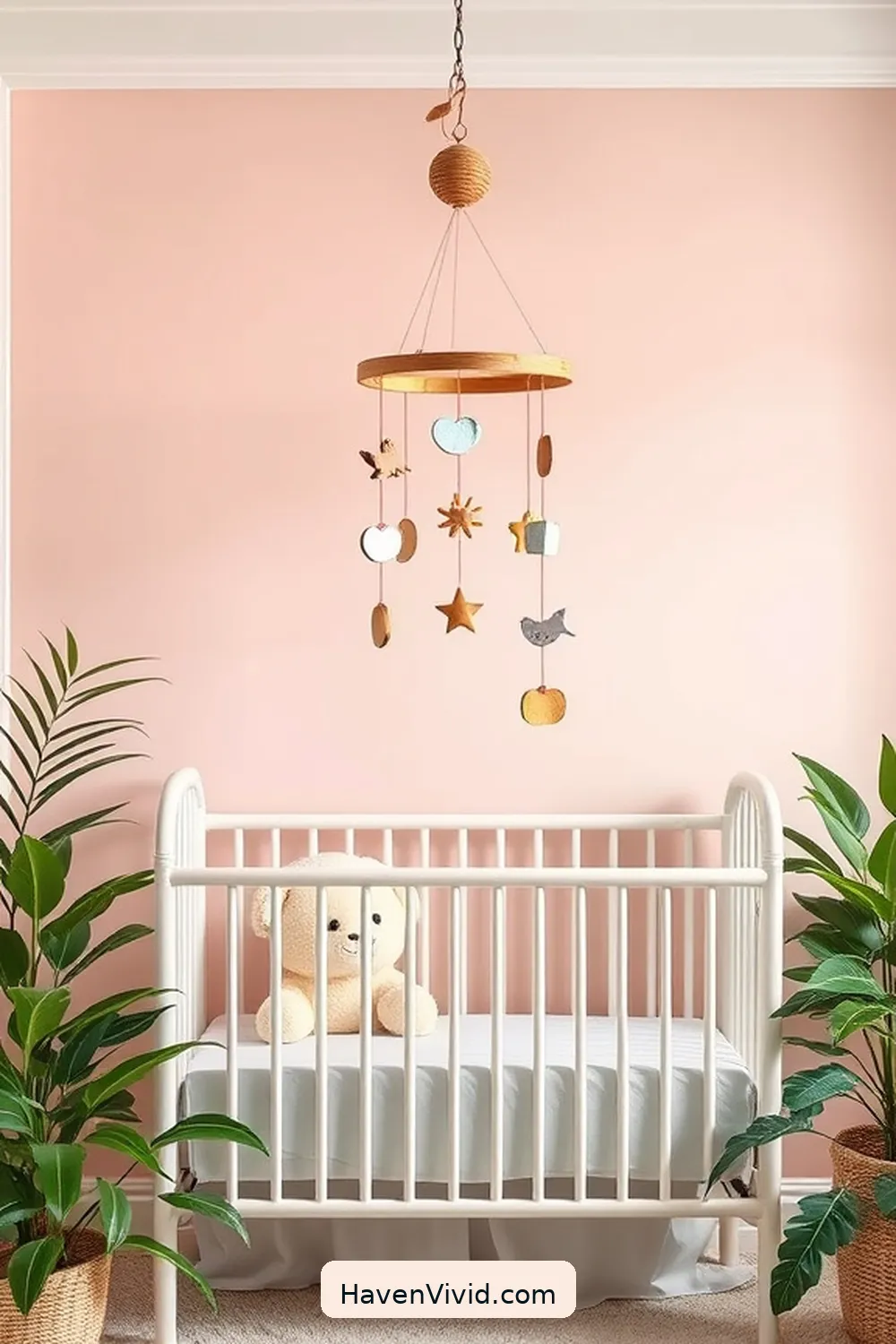 10 Chic Ways to Create a Glamorous Nursery Using Recycled Wood 8 Handcrafted Wood Mobile for 10 Chic Ways to Create a Glamorous Nursery Using Recycled Wood