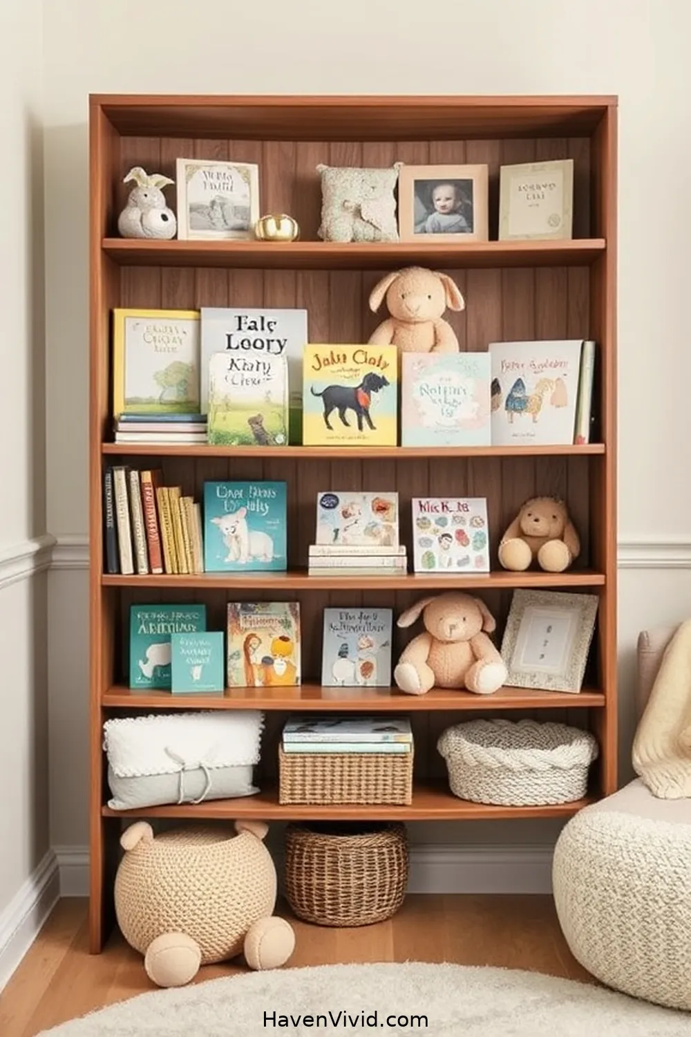 10 Chic Ways to Create a Glamorous Nursery Using Recycled Wood 4 Vintage Wood Shelving Units for 10 Chic Ways to Create a Glamorous Nursery Using Recycled Wood