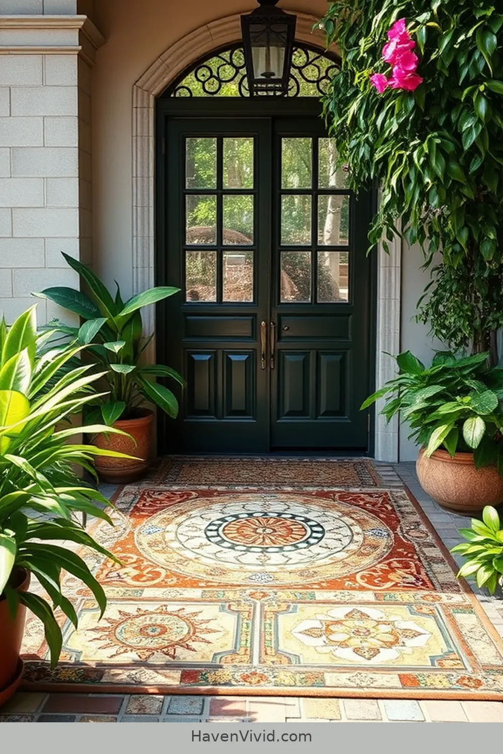 10 Creative Artistic Entryway Designs Using Reclaimed Materials 6 Artistic Mosaic Tile Entry Mat for 10 Creative Artistic Entryway Designs Using Reclaimed Materials