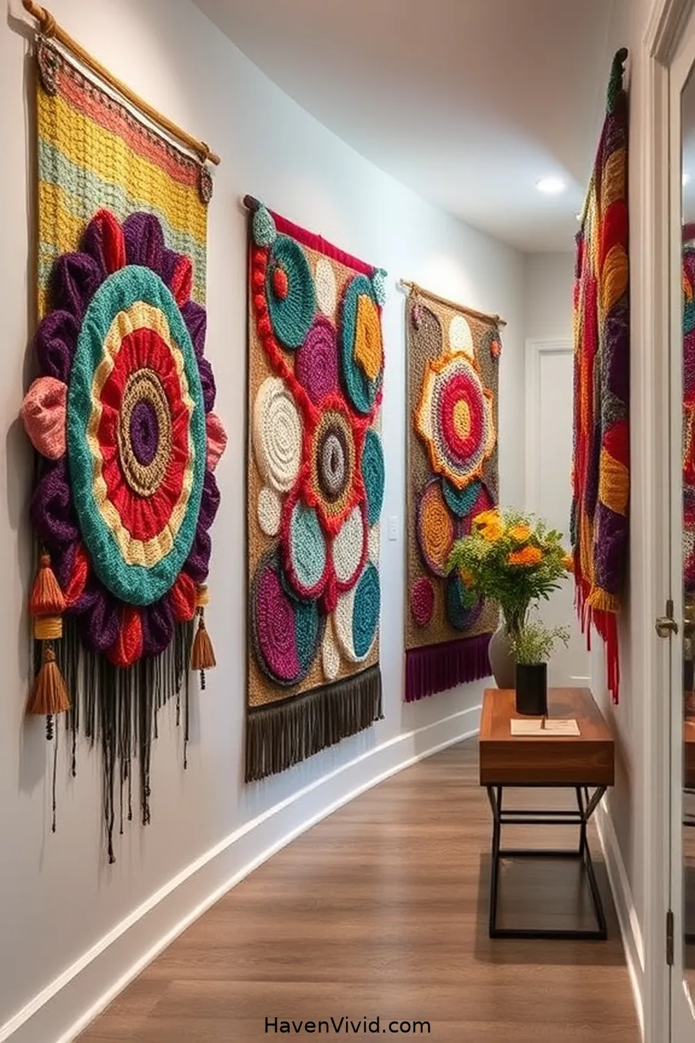 10 Creative Ways for Eco-Friendly Hallway Living Using Upcycled Fabric 8 Textile Wall Hangings for 10 Creative Ways for Eco-Friendly Hallway Living Using Upcycled Fabric