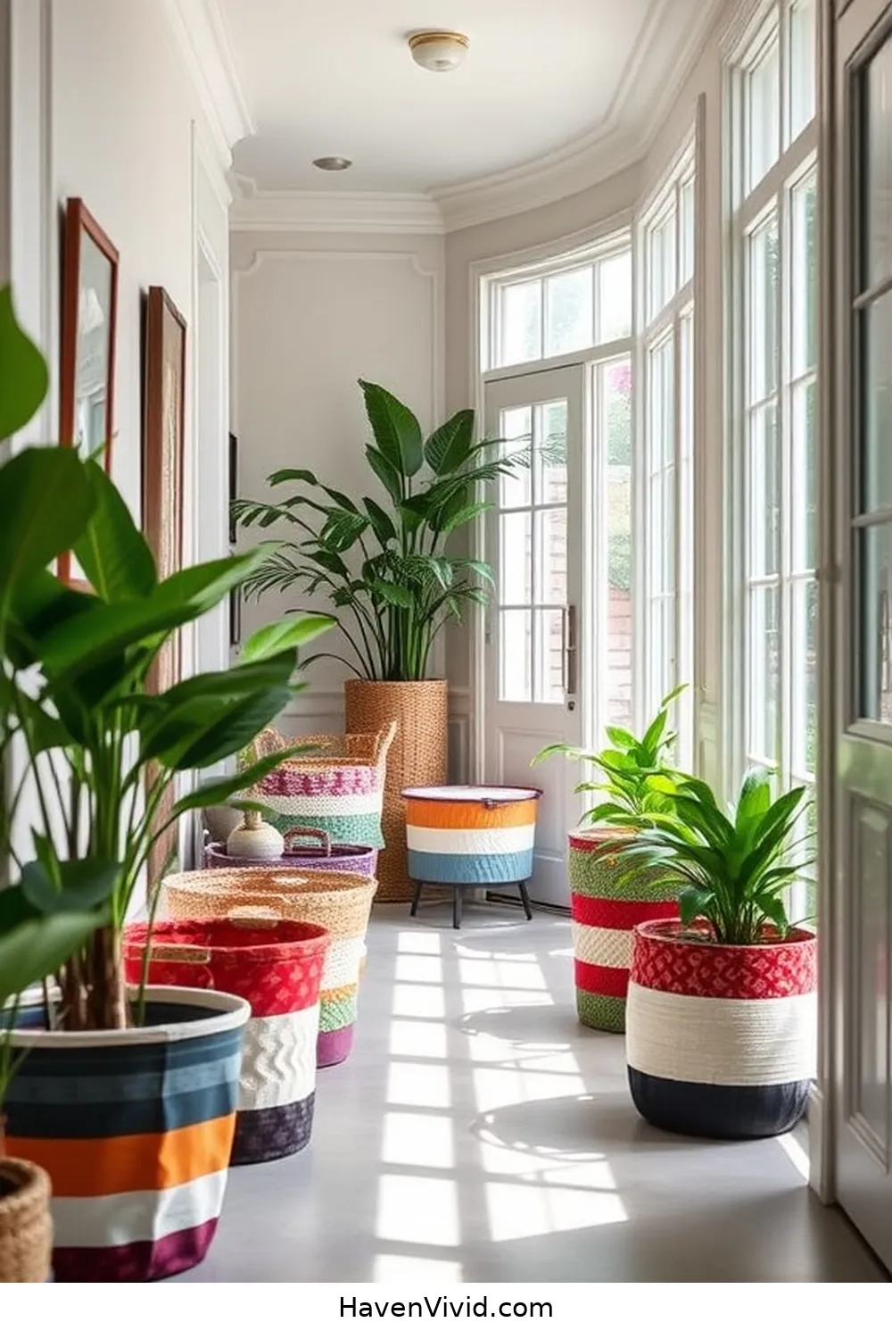 10 Creative Ways for Eco-Friendly Hallway Living Using Upcycled Fabric 4 Upcycled Fabric Storage Baskets for 10 Creative Ways for Eco-Friendly Hallway Living Using Upcycled Fabric