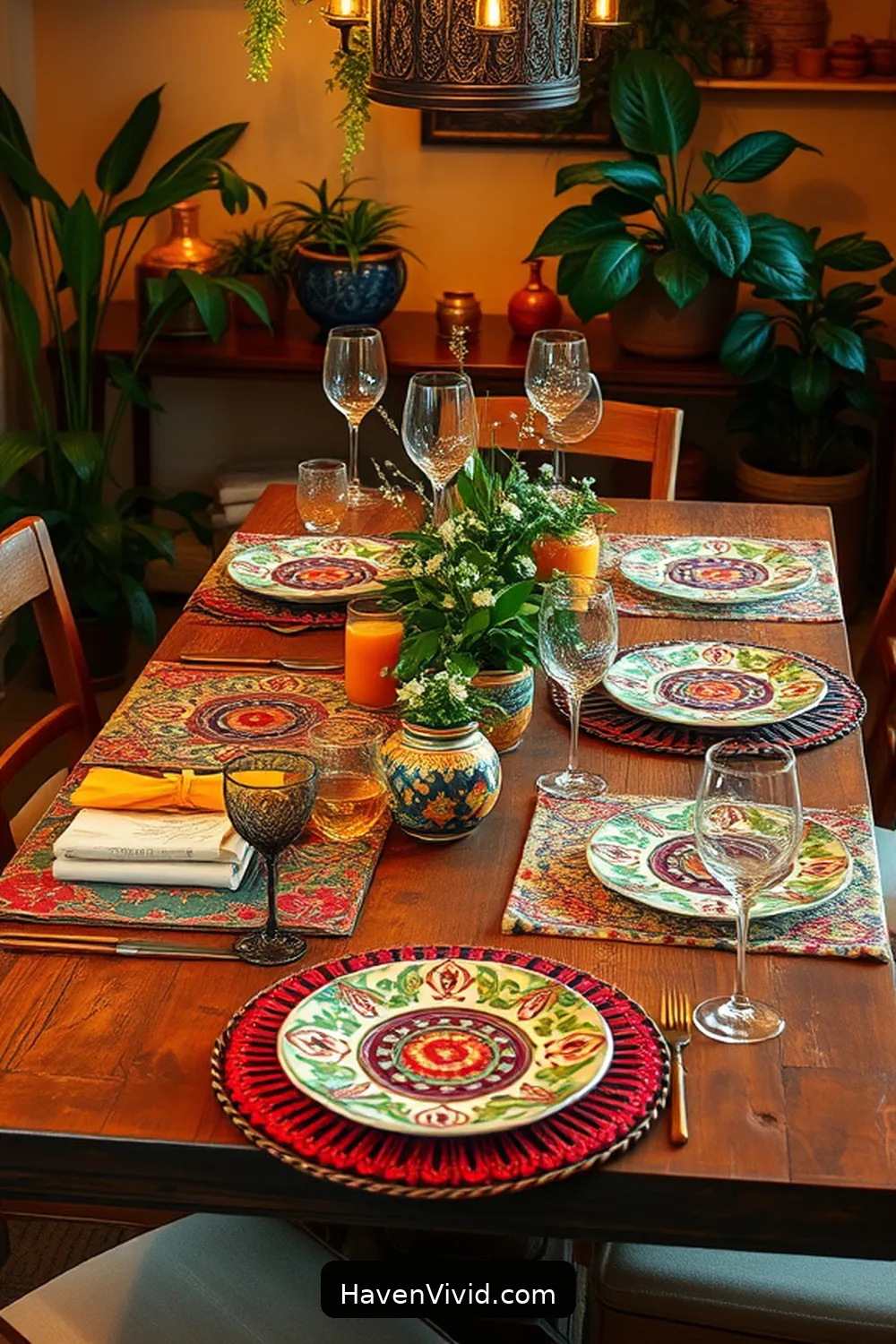 10 Creative Ways for Family-Friendly Living in Your Dining Room Using Upcycled Fabric 4 Colorful Fabric Placemats for 10 Creative Ways for Family-Friendly Living in Your Dining Room Using Upcycled Fabric