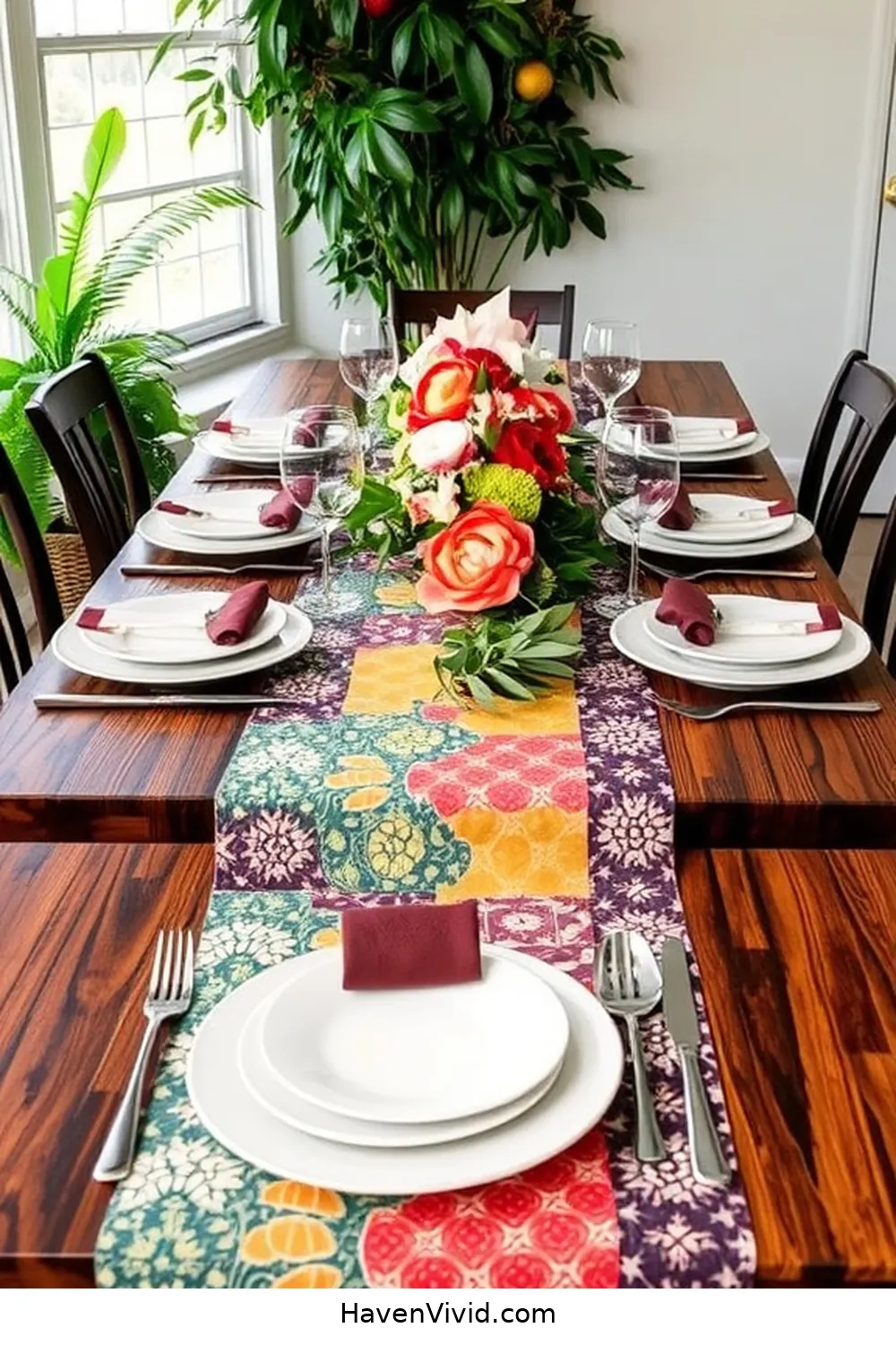 10 Creative Ways for Family-Friendly Living in Your Dining Room Using Upcycled Fabric 3 Unique Table Runners for 10 Creative Ways for Family-Friendly Living in Your Dining Room Using Upcycled Fabric