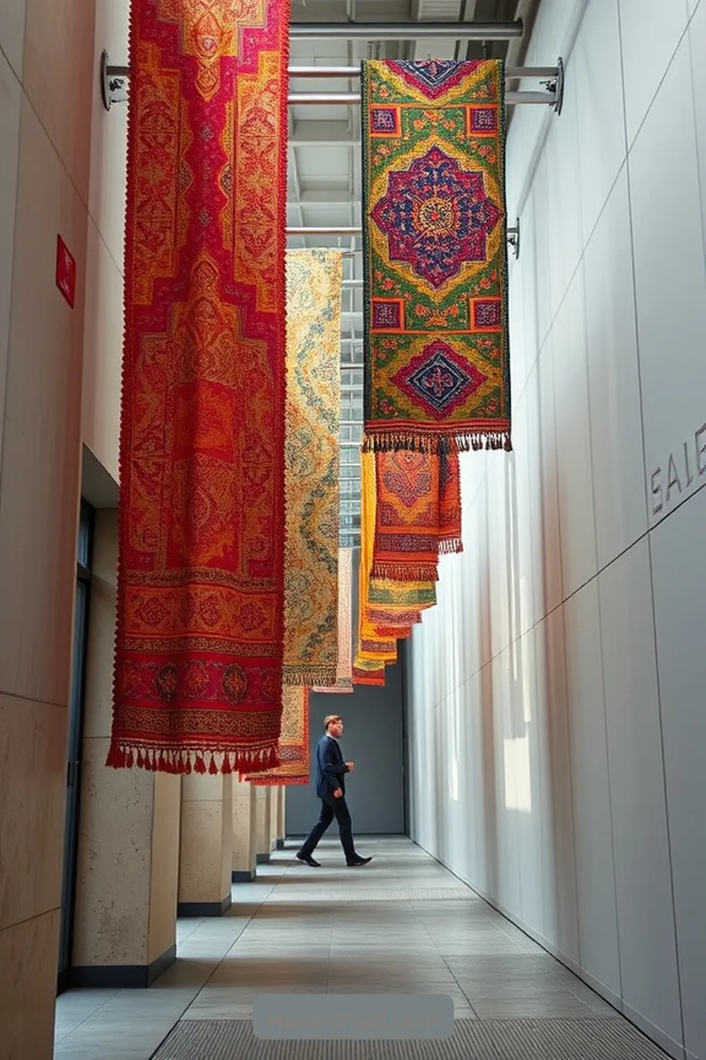 10 Creative Ways to Enhance Urban Hallway Living Using Upcycled Fabric 11 Colorful Fabric Banners to Brighten Up the Space for 10 Creative Ways to Enhance Urban Hallway Living Using Upcycled Fabric