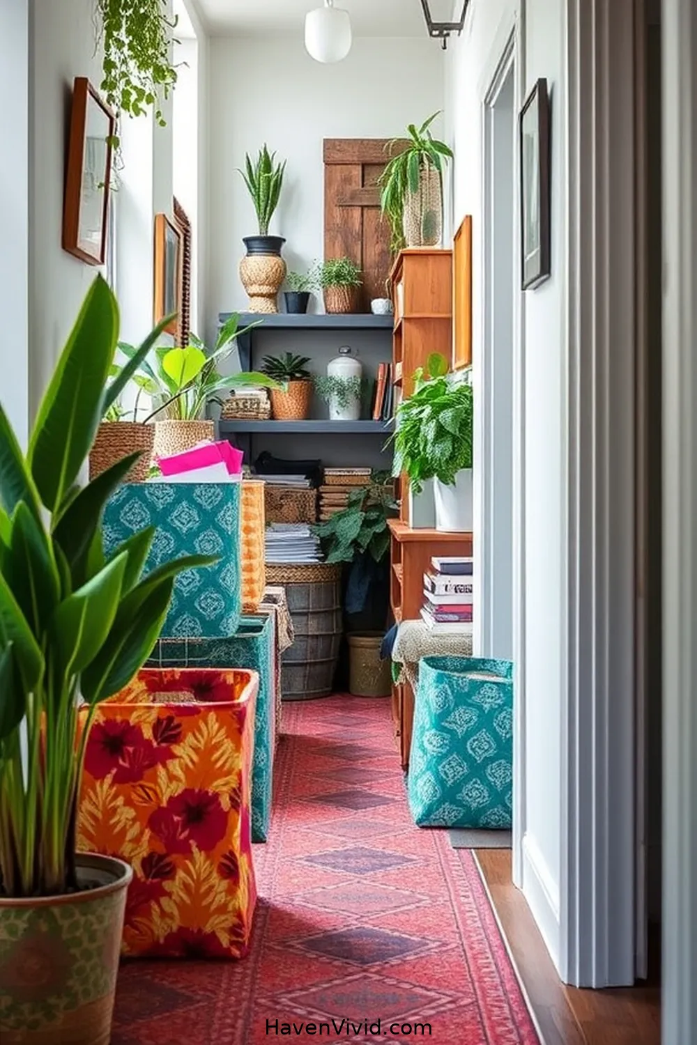 10 Creative Ways to Enhance Urban Hallway Living Using Upcycled Fabric 3 DIY Fabric Storage Bins to Organize Clutter for 10 Creative Ways to Enhance Urban Hallway Living Using Upcycled Fabric