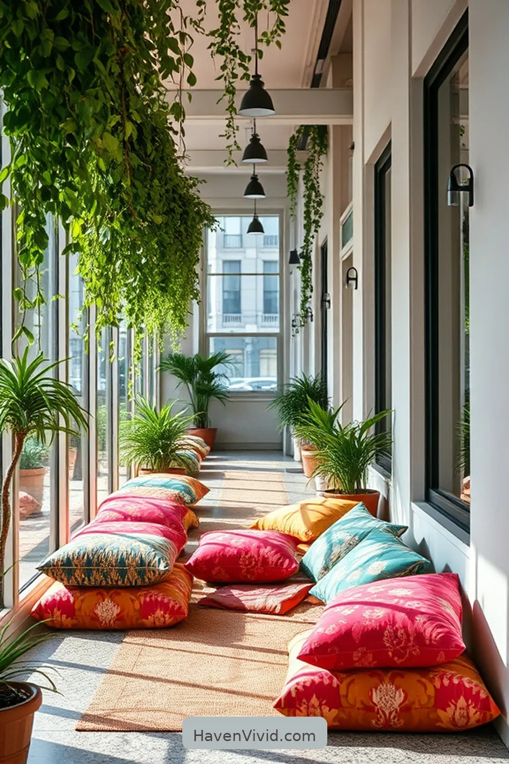 10 Creative Ways to Enhance Urban Hallway Living Using Upcycled Fabric 9 Fabric-Covered Cushions for a Cozy Waiting Area for 10 Creative Ways to Enhance Urban Hallway Living Using Upcycled Fabric