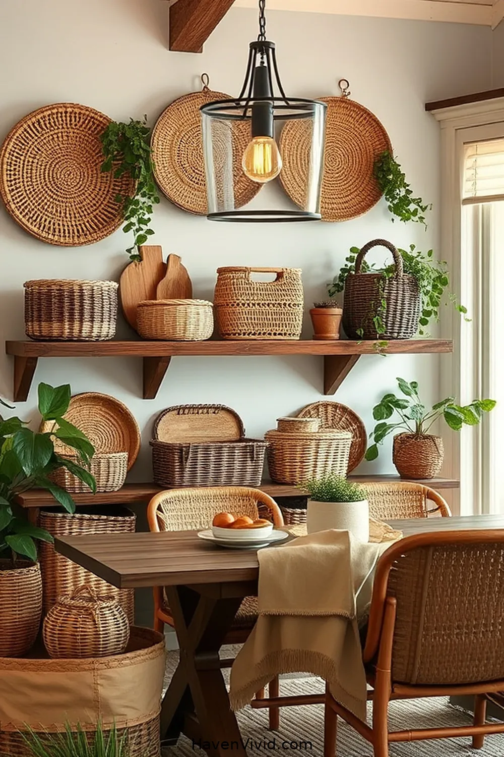 10 Essential Natural Fiber Elements for a Family-Friendly Dining Room 7 Wicker Baskets: Functional Storage Solutions for 10 Essential Natural Fiber Elements for a Family-Friendly Dining Room
