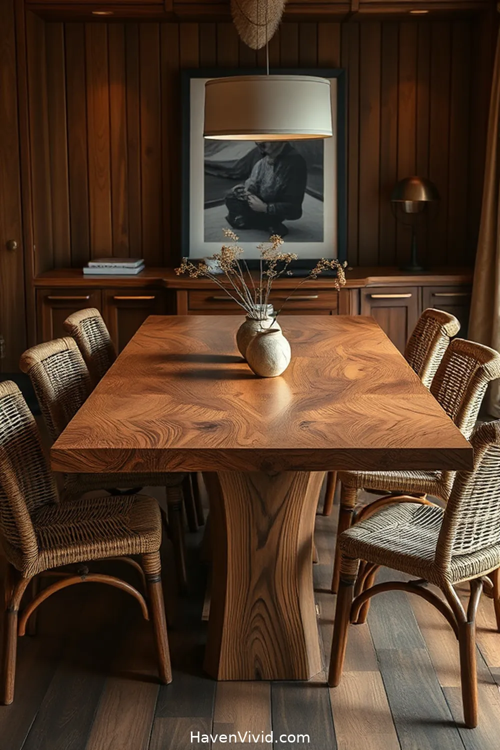 10 Essential Natural Fiber Elements for a Family-Friendly Dining Room 11 Wooden Dining Tables: Timeless Durability for 10 Essential Natural Fiber Elements for a Family-Friendly Dining Room