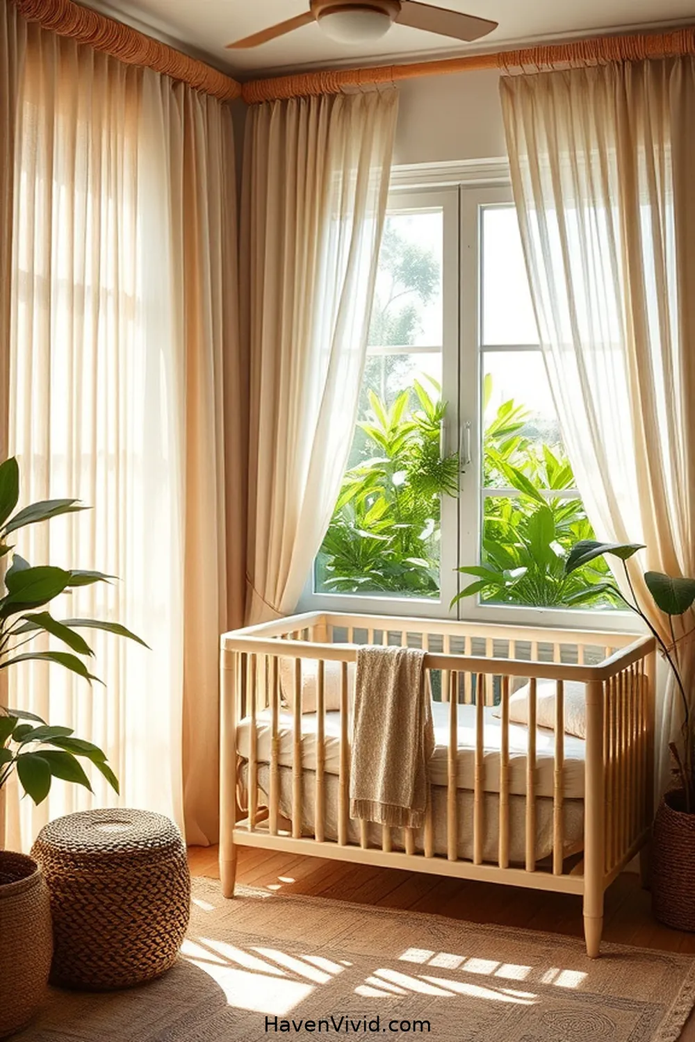 10 Stunning Ways to Embrace Coastal Living Using Bamboo in Your Nursery 9 Bamboo Curtains for a Light and Airy Feel for 10 Stunning Ways to Embrace Coastal Living Using Bamboo in Your Nursery