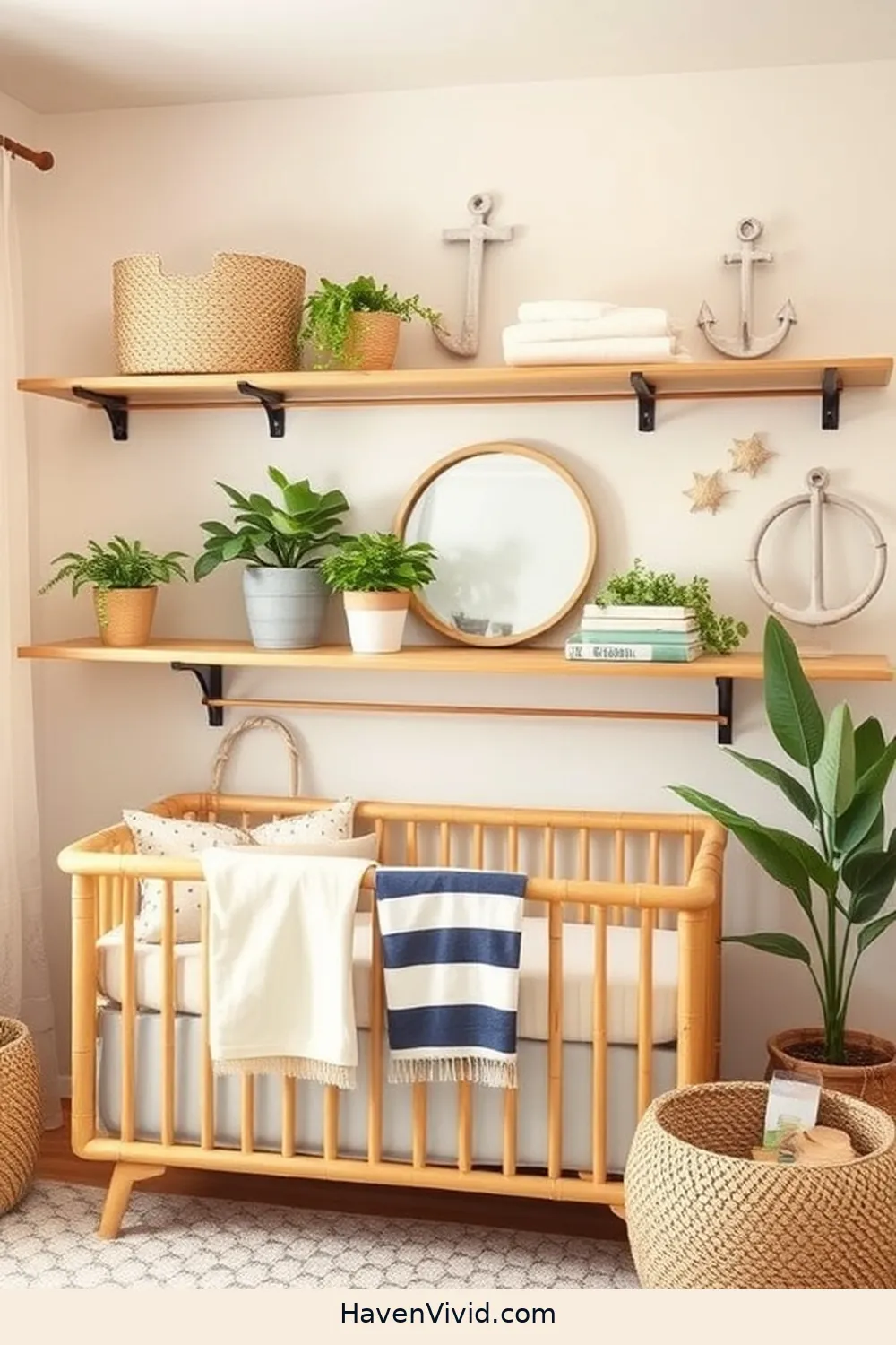 10 Stunning Ways to Embrace Coastal Living Using Bamboo in Your Nursery 8 Natural Bamboo Shelving to Showcase Your Decor for 10 Stunning Ways to Embrace Coastal Living Using Bamboo in Your Nursery