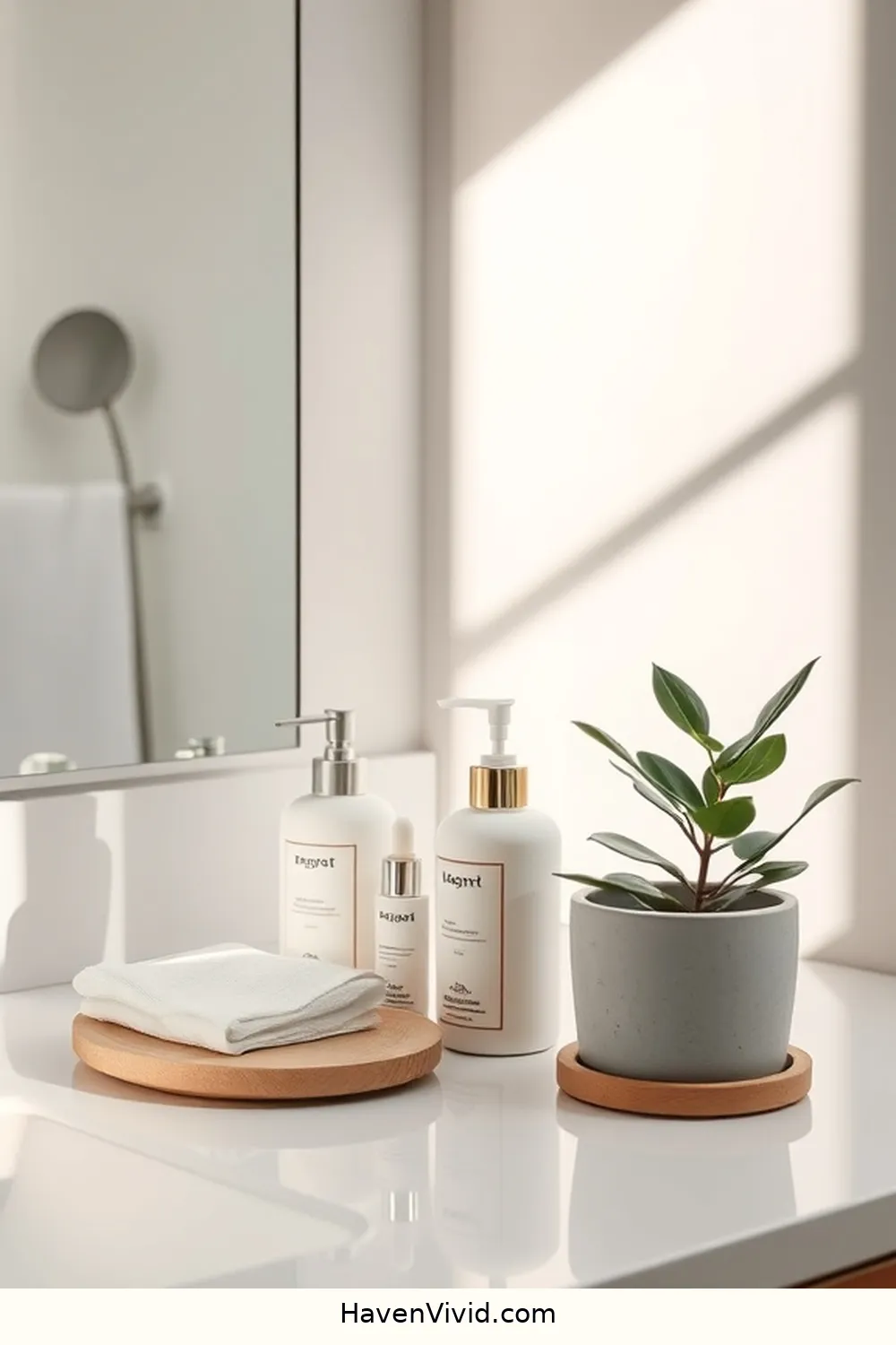 10 Tips for a Minimalist Lifestyle in Your Bathroom Using Organic Cotton Essentials 4 Declutter Your Bathroom Countertop for 10 Tips for a Minimalist Lifestyle in Your Bathroom Using Organic Cotton Essentials
