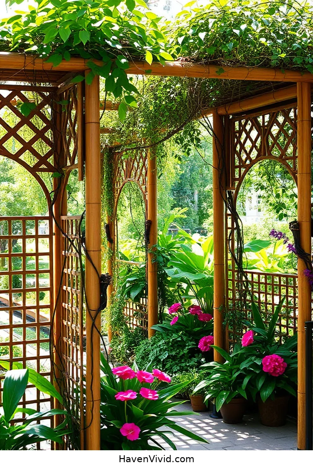 10 Ways of Using Bamboo in Urban Nursery Living Design 5 Garden Trellises and Supports for 10 Ways of Using Bamboo in Urban Nursery Living Design