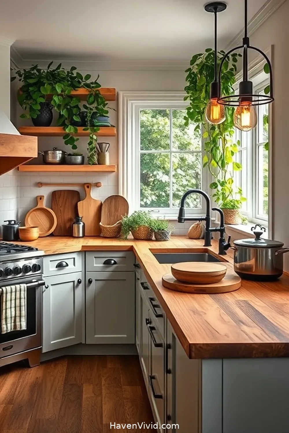 10 Ways to Achieve a Glamorous Kitchen Lifestyle Using Recycled Wood 2 Stunning Reclaimed Wood Countertops for 10 Ways to Achieve a Glamorous Kitchen Lifestyle Using Recycled Wood