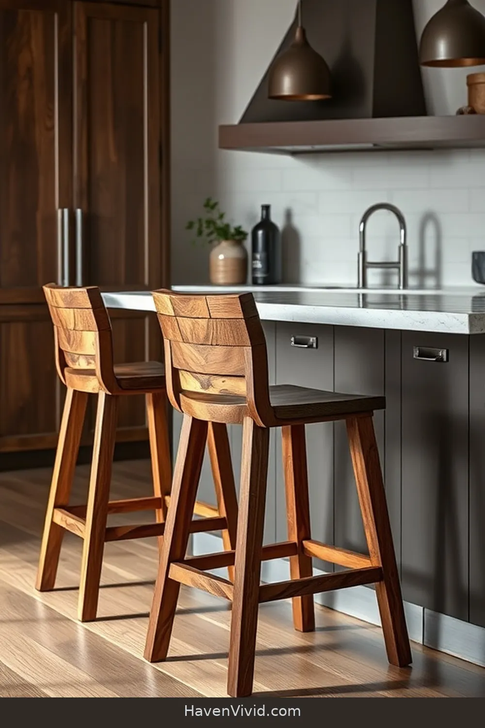 10 Ways to Achieve a Glamorous Kitchen Lifestyle Using Recycled Wood 8 Stylish Bar Stools Made From Reclaimed Materials for 10 Ways to Achieve a Glamorous Kitchen Lifestyle Using Recycled Wood