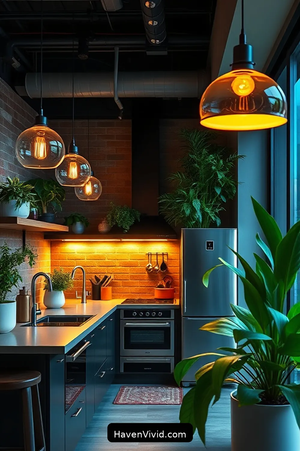 10 Ways to Brighten Urban Living Kitchens Using Solar-Powered Lights 3 Illuminate With Solar-Powered Pendant Lights for 10 Ways to Brighten Urban Living Kitchens Using Solar-Powered Lights