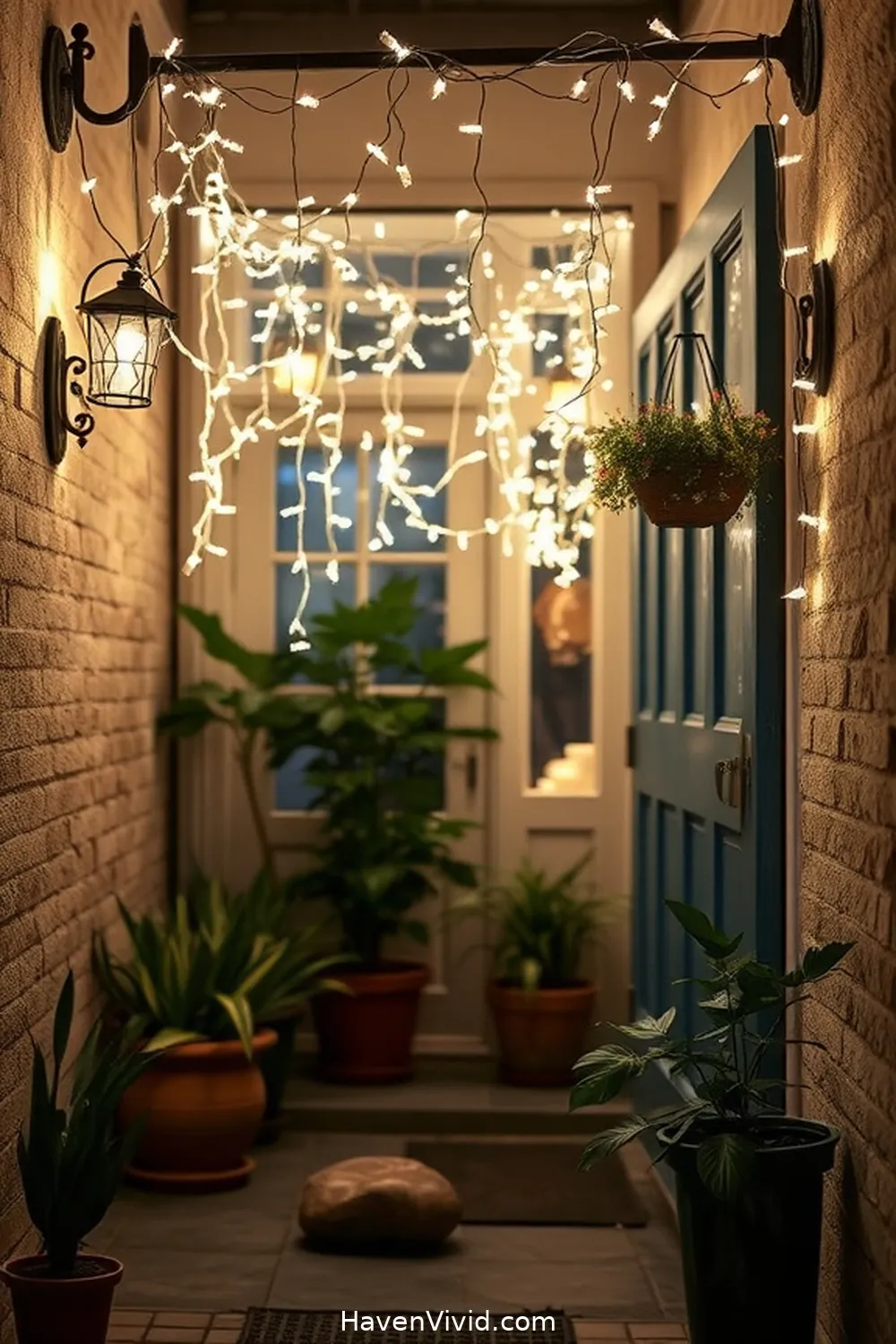 10 Ways to Brighten Your Urban Living Entryway Using Solar-Powered Lights 8 Hang Solar Fairy Lights for a Magical Effect for 10 Ways to Brighten Your Urban Living Entryway Using Solar-Powered Lights