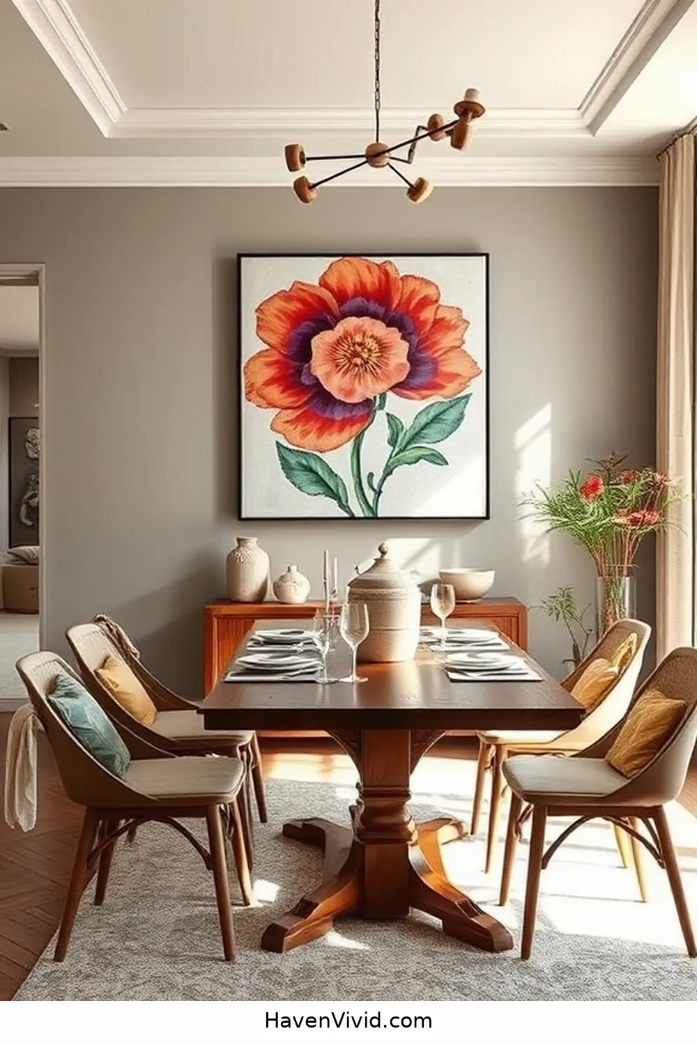 10 Ways to Create a Family-Friendly Dining Room Using Organic Cotton 5 Incorporate Organic Cotton Wall Art for 10 Ways to Create a Family-Friendly Dining Room Using Organic Cotton