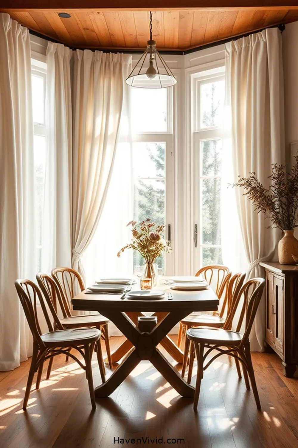 10 Ways to Create a Family-Friendly Dining Room Using Organic Cotton 4 Use Organic Cotton Curtains for Softness for 10 Ways to Create a Family-Friendly Dining Room Using Organic Cotton