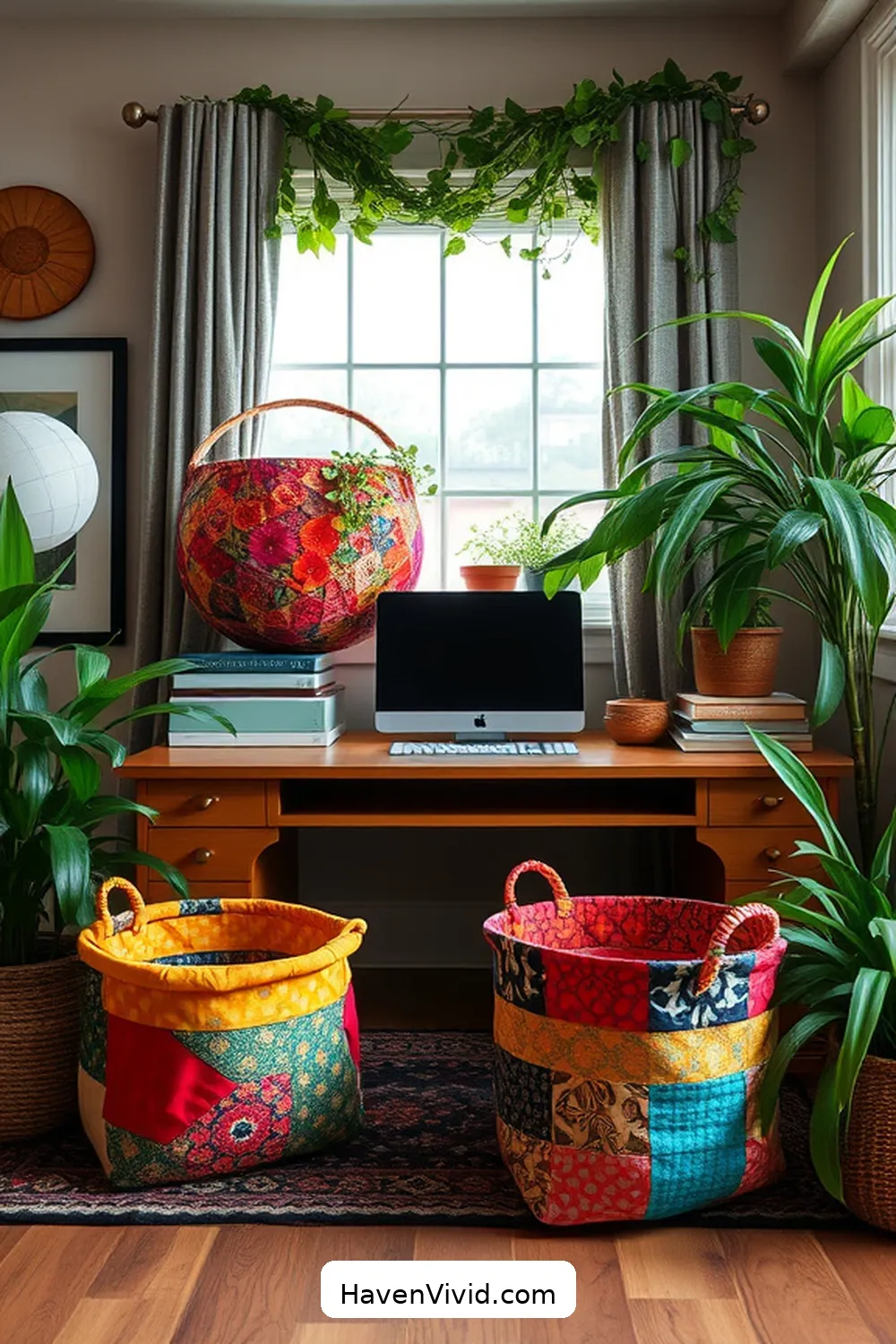 10 Ways to Create a Family-Friendly Living Home Office Using Upcycled Fabric 8 Fashion Upcycled Fabric Baskets for Storage Solutions for 10 Ways to Create a Family-Friendly Living Home Office Using Upcycled Fabric