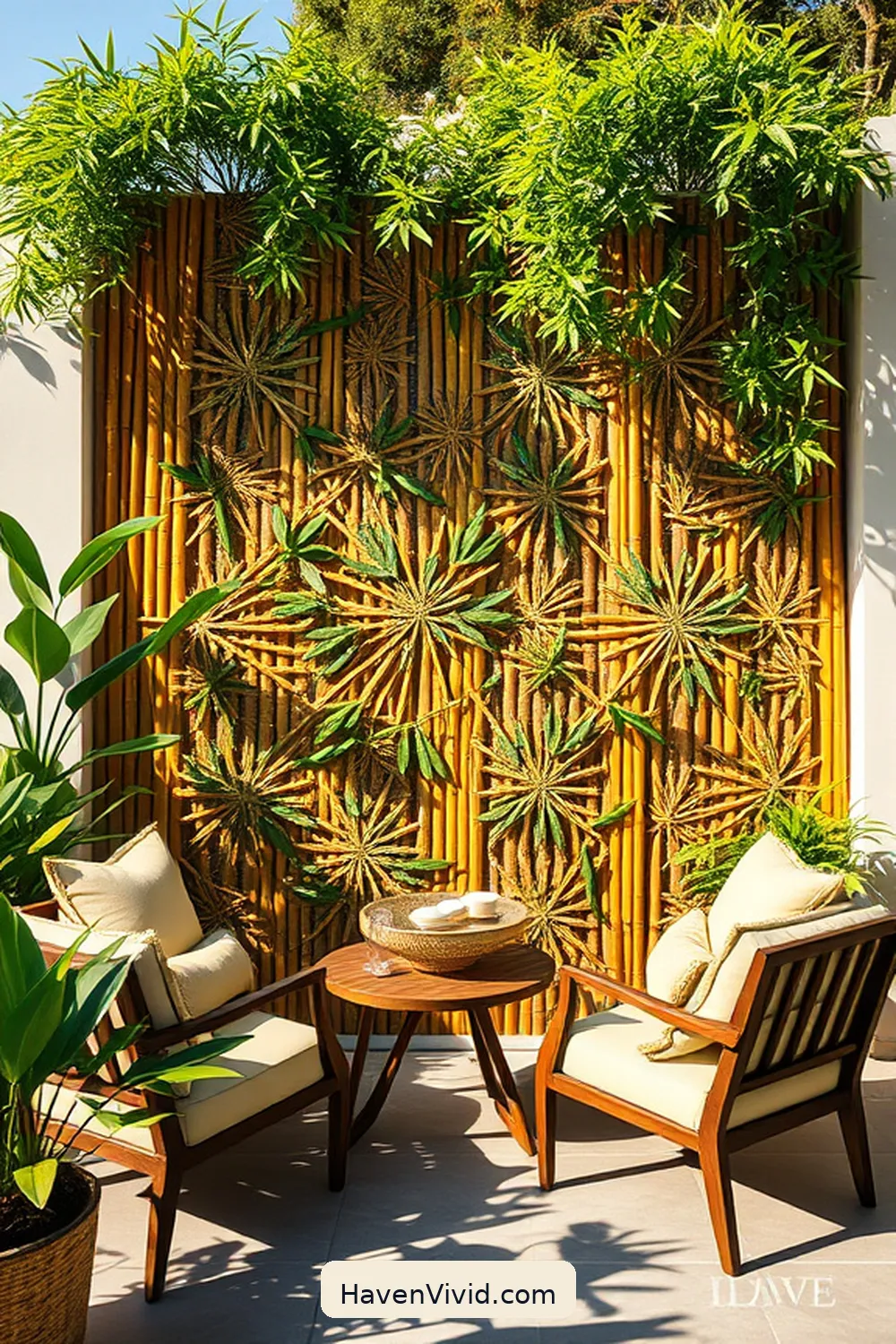 10 Ways to Create an Eco-Friendly Outdoor Patio Using Bamboo 10 Bamboo Wall Art: Personalize Your Patio With Artistic Flair for 10 Ways to Create an Eco-Friendly Outdoor Patio Using Bamboo