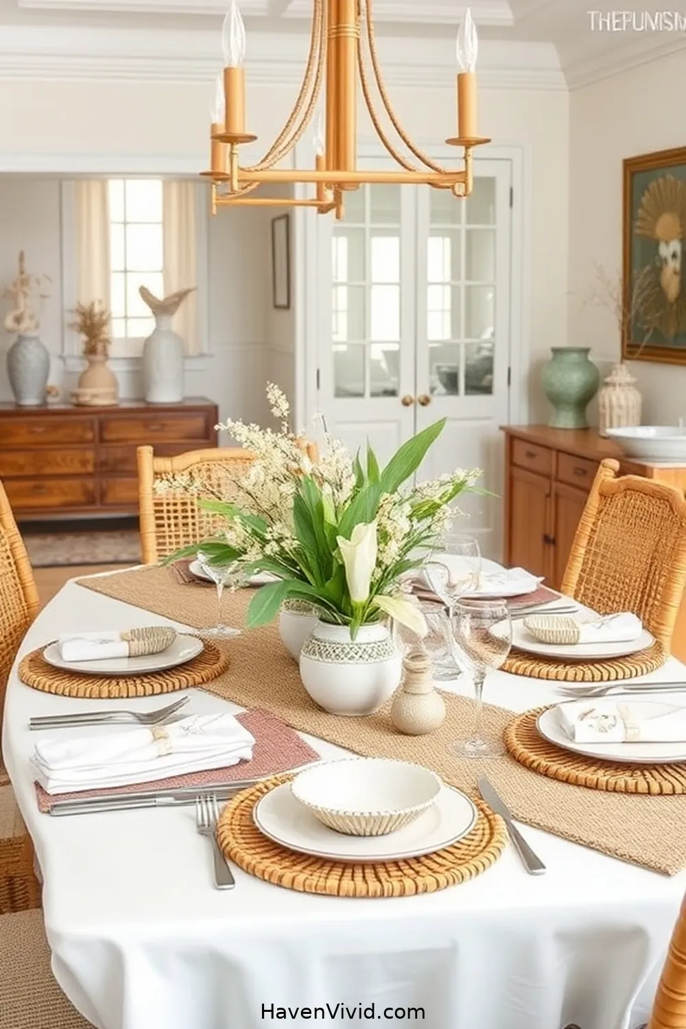 10 Ways to Embrace Coastal Living in Your Dining Room Using Natural Fibers 5 Choose Bamboo Dining Accessories for 10 Ways to Embrace Coastal Living in Your Dining Room Using Natural Fibers