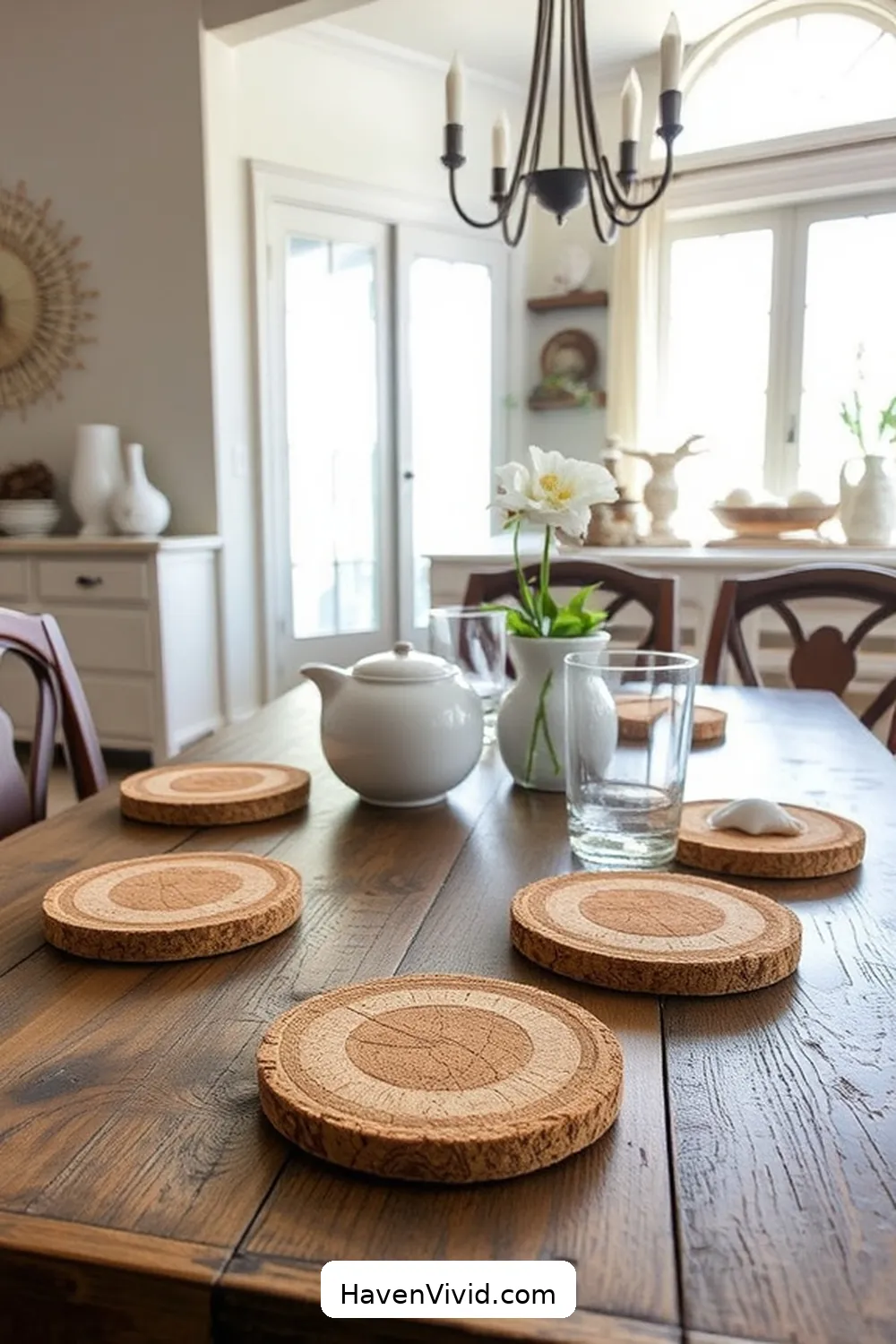 10 Ways to Embrace Coastal Living in Your Dining Room Using Natural Fibers 10 Utilize Cork Coasters for a Unique Touch for 10 Ways to Embrace Coastal Living in Your Dining Room Using Natural Fibers