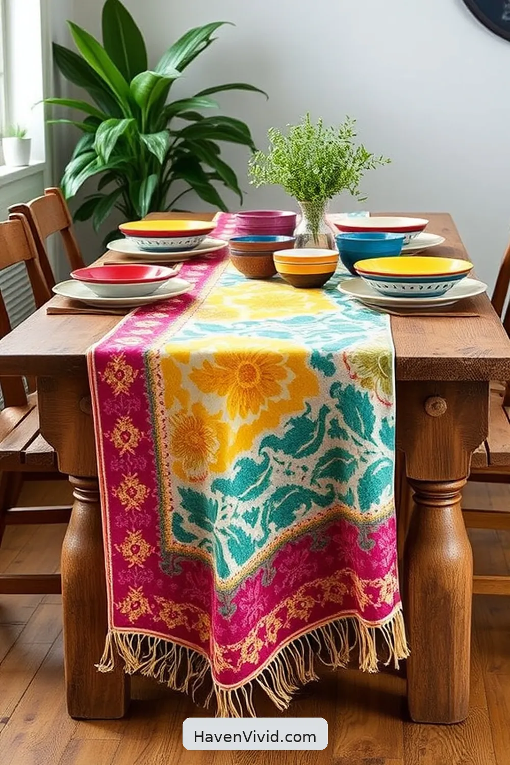 10 Ways to Embrace Eco-Friendly Living in Your Dining Room Using Organic Cotton 7 Use Organic Cotton Table Runners for a Pop of Color for 10 Ways to Embrace Eco-Friendly Living in Your Dining Room Using Organic Cotton