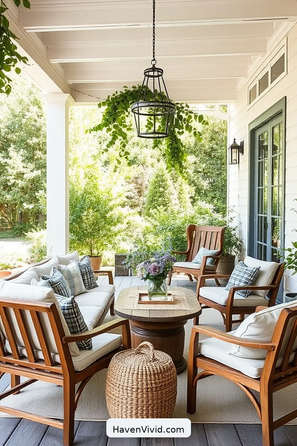 10 Ways to Embrace Farmhouse Living on Your Outdoor Patio Using Natural Fibers 4 Adorn Your Space With Linen or Cotton Cushions for 10 Ways to Embrace Farmhouse Living on Your Outdoor Patio Using Natural Fibers