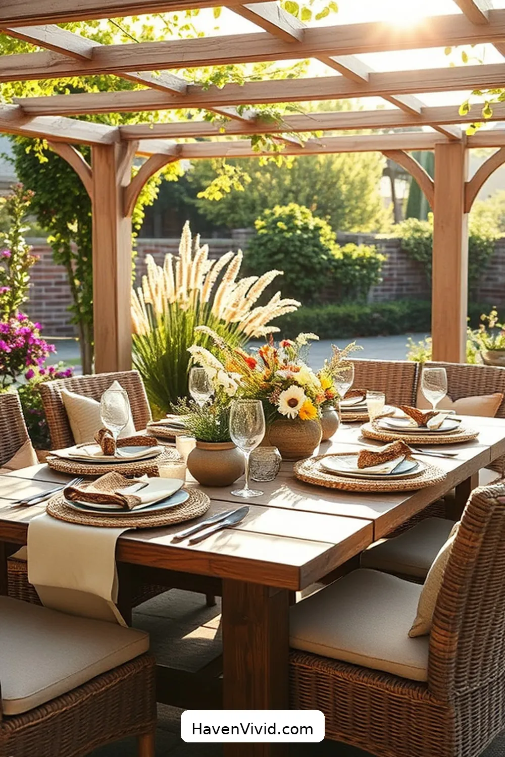 10 Ways to Embrace Farmhouse Living on Your Outdoor Patio Using Natural Fibers 10 Create a Farmhouse Dining Experience With Natural Fiber Tableware for 10 Ways to Embrace Farmhouse Living on Your Outdoor Patio Using Natural Fibers