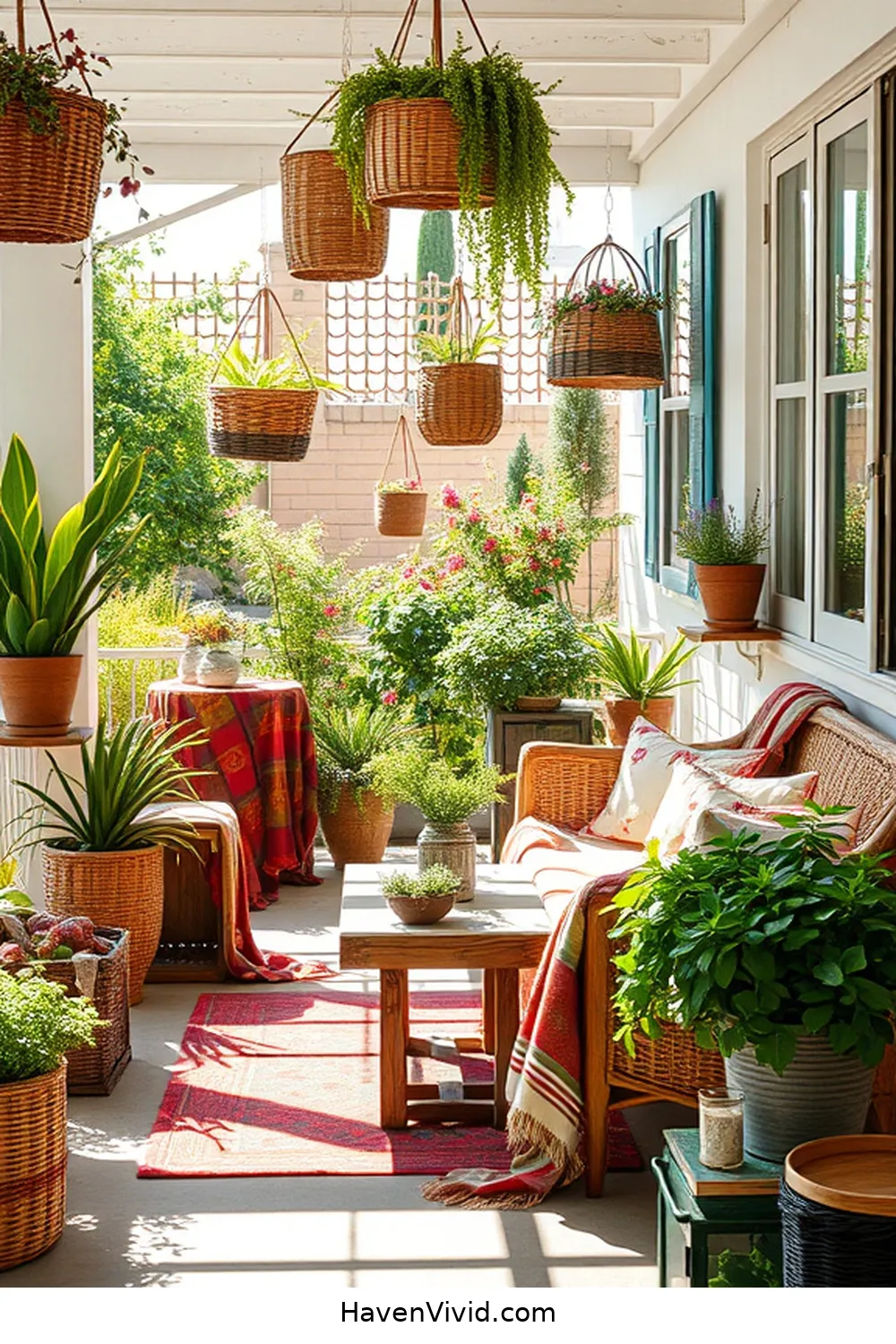 10 Ways to Embrace Farmhouse Living on Your Outdoor Patio Using Natural Fibers 3 Incorporate Woven Baskets for Storage and Decor for 10 Ways to Embrace Farmhouse Living on Your Outdoor Patio Using Natural Fibers