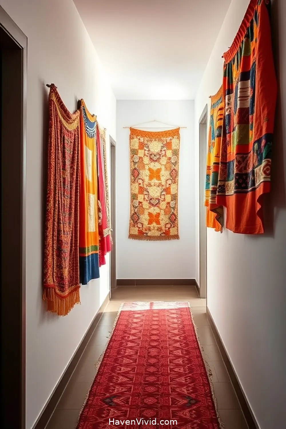 10 Ways to Embrace a Minimalist Lifestyle in Your Hallway Using Upcycled Fabric 2 Upcycled Fabric Wall Hangings for a Touch of Art for 10 Ways to Embrace a Minimalist Lifestyle in Your Hallway Using Upcycled Fabric