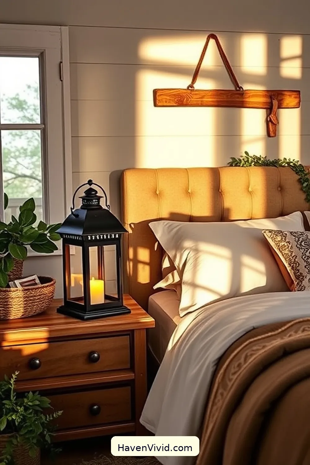 10 Ways to Use Solar-Powered Lights for Farmhouse Bedroom Living 2 Illuminate Your Nightstands With Solar Lanterns for 10 Ways to Use Solar-Powered Lights for Farmhouse Bedroom Living