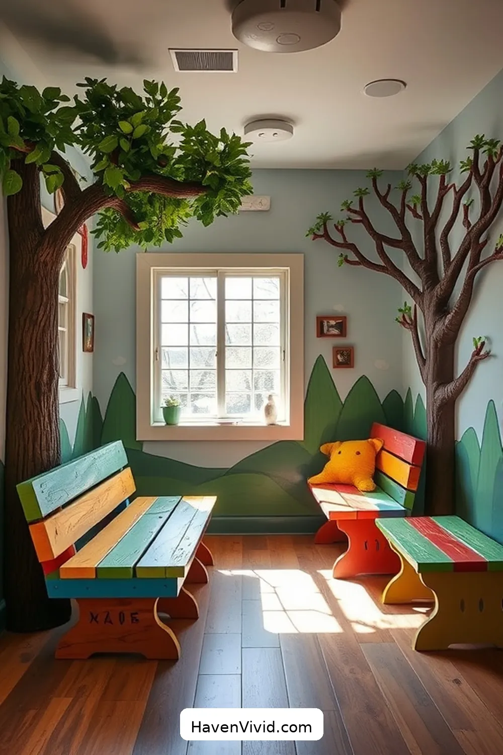 11 Artistic Uses of Recycled Wood in Library Spaces 7 Children's Storytelling Areas for 11 Artistic Uses of Recycled Wood in Library Spaces