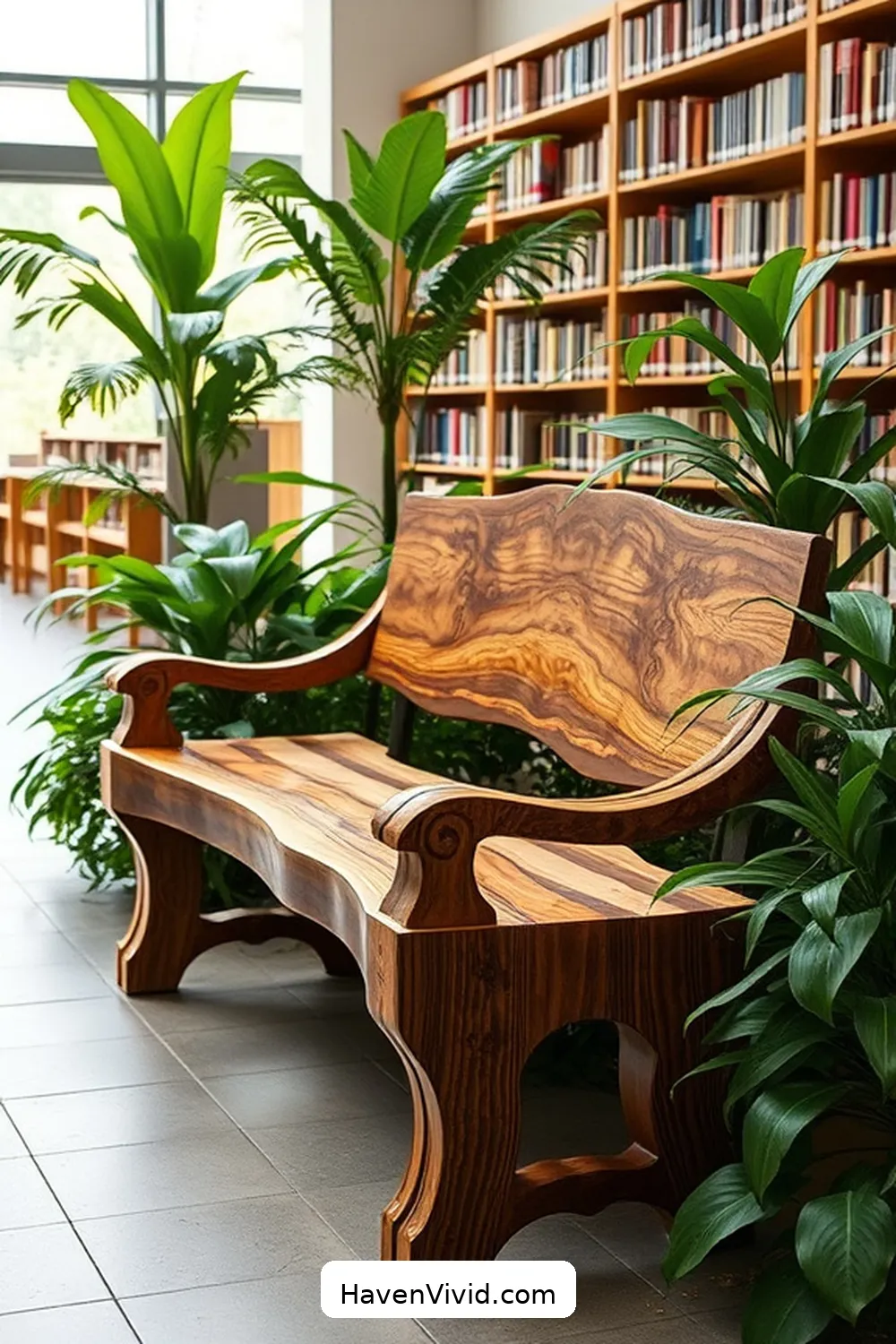 11 Artistic Uses of Recycled Wood in Library Spaces 6 Custom Seating Solutions for 11 Artistic Uses of Recycled Wood in Library Spaces
