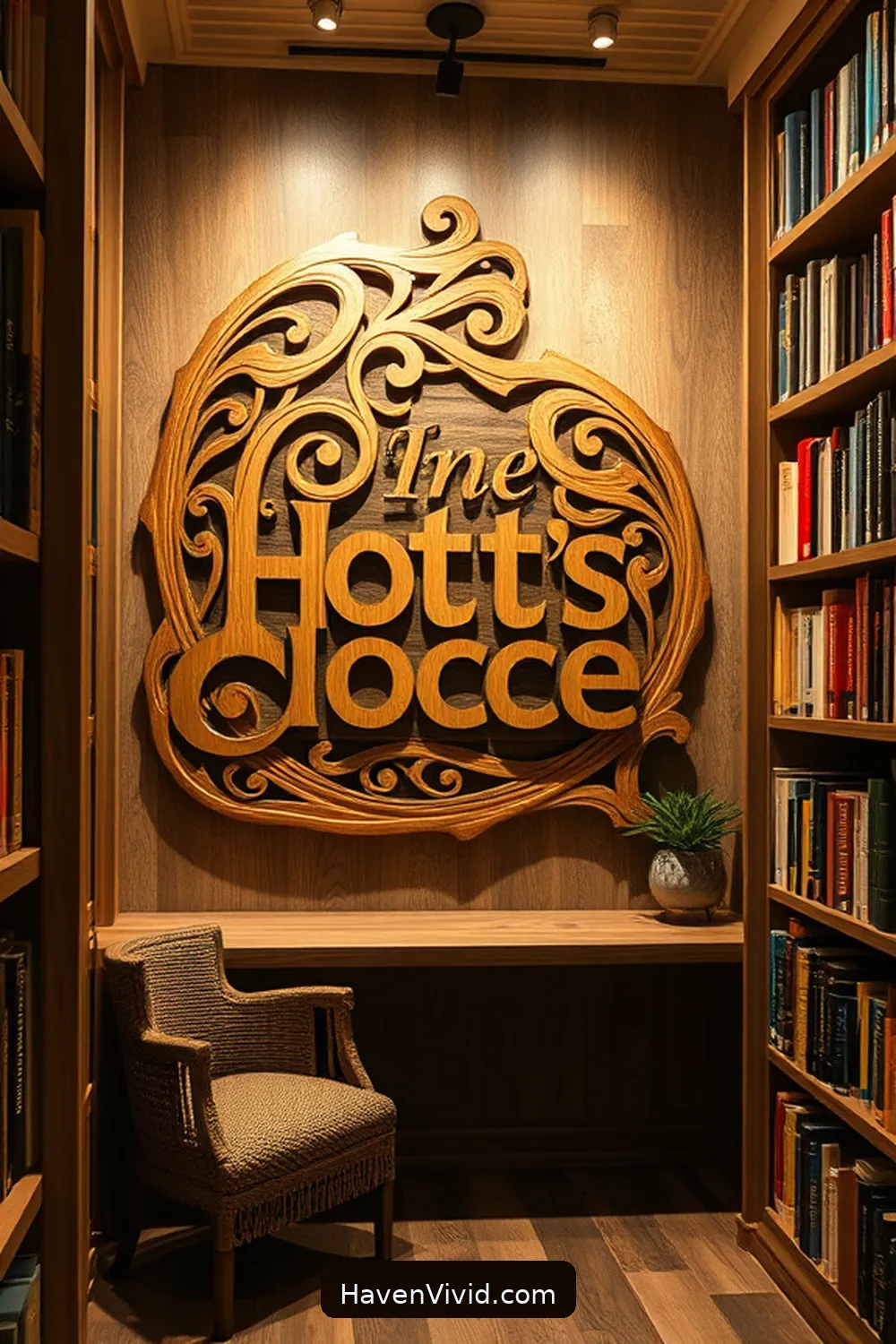 11 Artistic Uses of Recycled Wood in Library Spaces 9 Recycled Wood Signage for 11 Artistic Uses of Recycled Wood in Library Spaces
