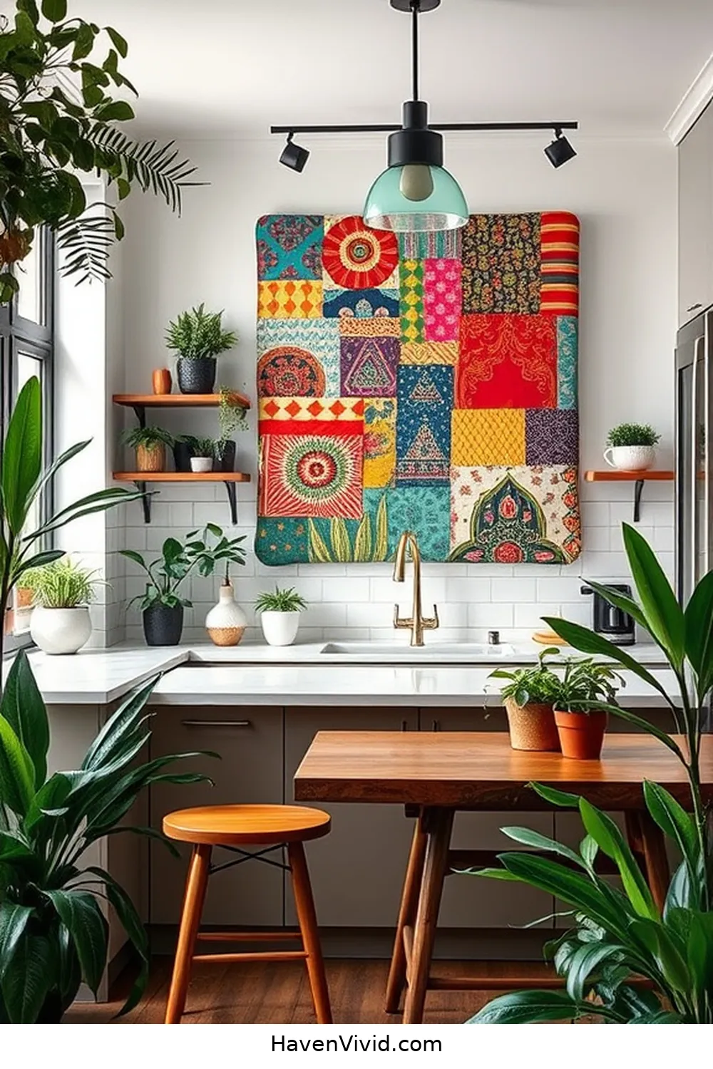 11 Creative Ways for Urban Kitchen Living Using Upcycled Fabric 4 DIY Fabric Wall Art for 11 Creative Ways for Urban Kitchen Living Using Upcycled Fabric