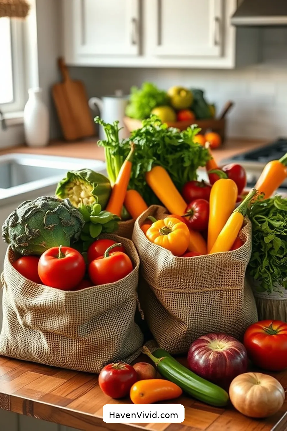 11 Eco-Friendly Kitchen Essentials Using Natural Fibers 3 Reusable Burlap Produce Bags for 11 Eco-Friendly Kitchen Essentials Using Natural Fibers