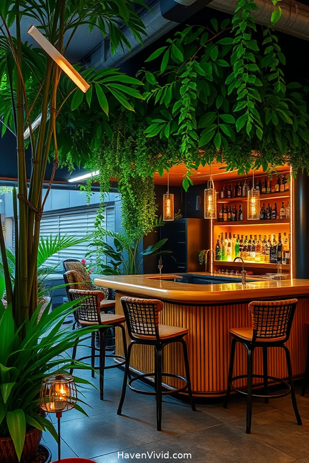 11 Innovative Ways for Urban Living in Your Garage Using Bamboo 10 Build a Bamboo Bar or Lounge Area for Social Gatherings for 11 Innovative Ways for Urban Living in Your Garage Using Bamboo