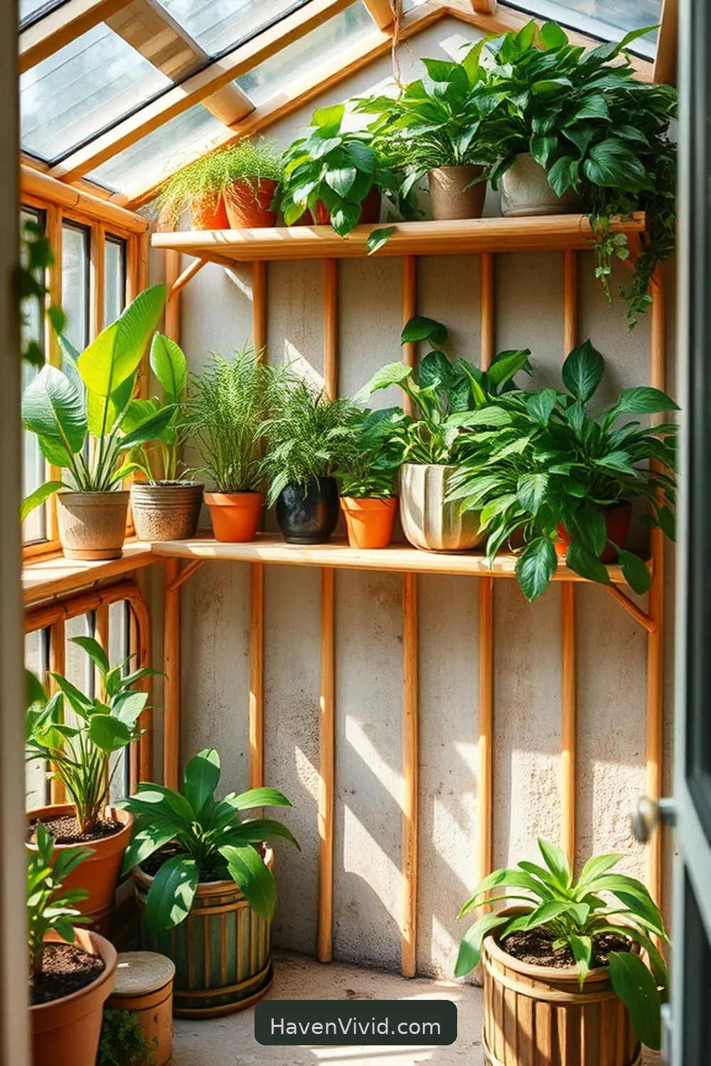 11 Innovative Ways for Urban Living in Your Garage Using Bamboo 7 Establish a Mini Greenhouse With Bamboo Shelving for 11 Innovative Ways for Urban Living in Your Garage Using Bamboo