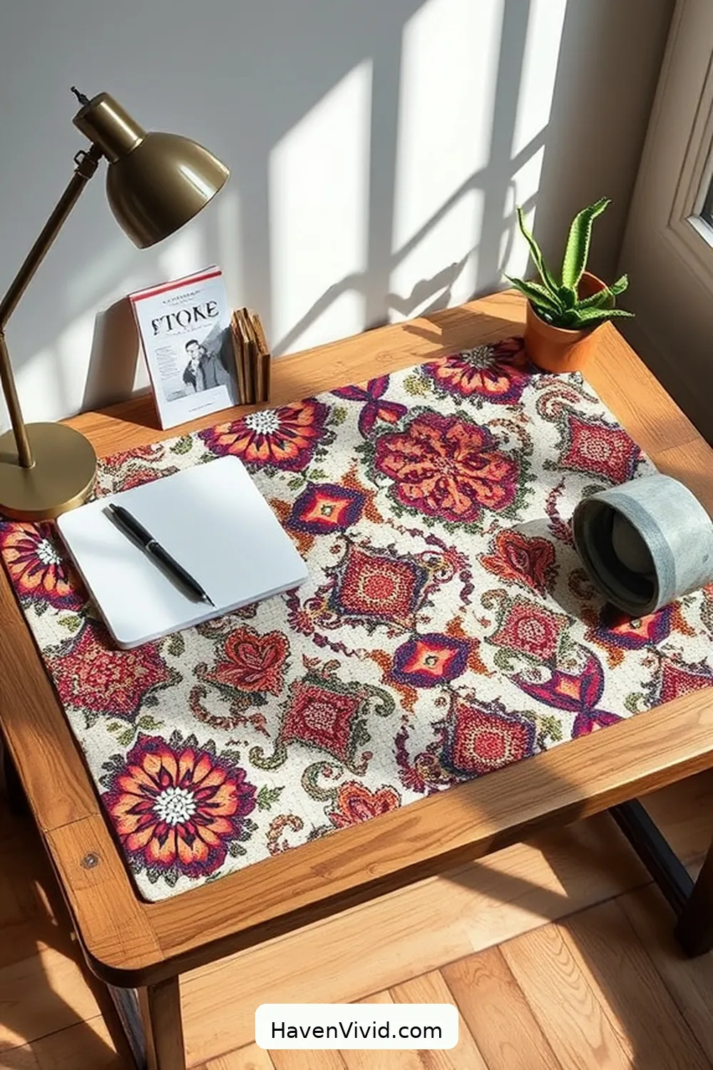 11 Stylish Ideas for Urban Living: Using Upcycled Fabric in Your Home Office 7 Chic Upcycled Desk Mat for 11 Stylish Ideas for Urban Living: Using Upcycled Fabric in Your Home Office