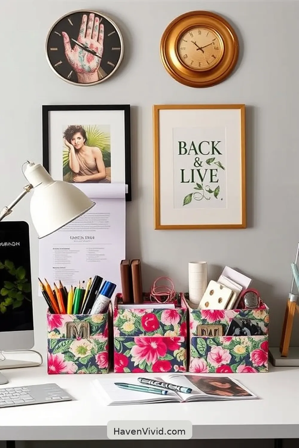 11 Stylish Ideas for Urban Living: Using Upcycled Fabric in Your Home Office 3 Custom Fabric Desk Organizers for 11 Stylish Ideas for Urban Living: Using Upcycled Fabric in Your Home Office