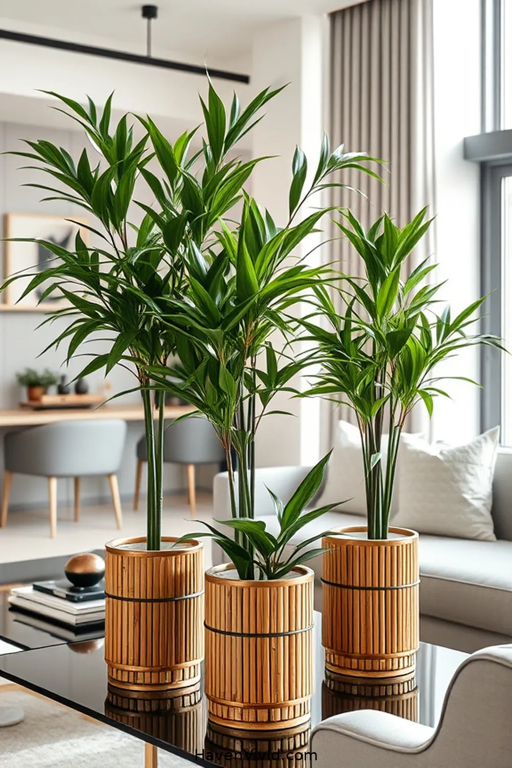 11 Stylish Ways of Using Bamboo in Your Urban Living Room 7 Bamboo Planters for Indoor Plants for 11 Stylish Ways of Using Bamboo in Your Urban Living Room