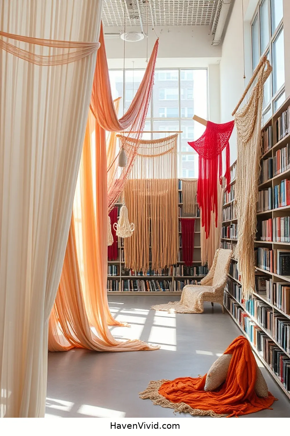 11 Ways Urban Libraries Enhance Living Spaces Using Natural Fibers 8 Art Installations Using Organic Textiles for 11 Ways Urban Libraries Enhance Living Spaces Using Natural Fibers
